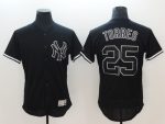 New York Yankees #25 Gleyber Torres Black Flexbase Jersey
