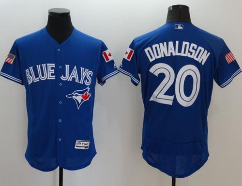 Blue Jays #20 Josh Donaldson Blue Fashion Stars Stripes Flexbase Authentic Stitched Jersey