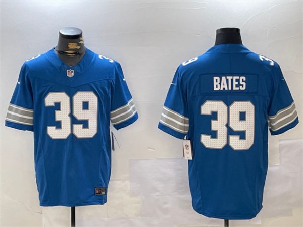 Detroit Lions #39 Jake Bates Blue 2024 F.U.S.E. Vapor Limited Stitched Jersey
