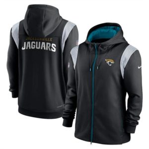Jacksonville Jaguars Black Zipper Hoodie