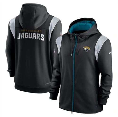 Jacksonville Jaguars Black Zipper Hoodie