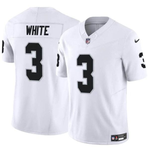 Las Vegas Raiders #3 Zamir White White F.U.S.E. Vapor Stitched Jersey