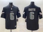 Philadelphia Eagles #6 DeVonta Smith Black Fashion New Vapor Untouchable Limited Stitched Jersey