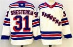 New York Rangers #31 Igor Shesterkin White 2024-25 Away Stitched Jersey