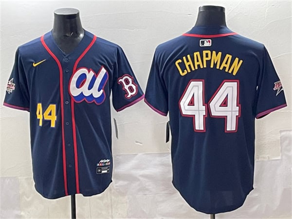 American League #44 Aroldis Chapman Navy 2025 All-Star Edition Limited Stitched Jersey