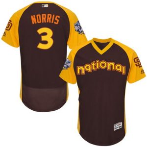 Padres #3 Derek Norris Brown Flexbase Authentic Collection 2016 All-Star National League Stitched Jersey