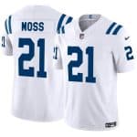Indianapolis Colts #21 Zack Moss White 2023 F.U.S.E. Vapor Untouchable Limited Stitched Jersey