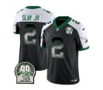 Philadelphia Eagles #2 Darius Slay JR Black White 2023 F.U.S.E. Throwback Vapor Untouchable Limited Stitched Jersey