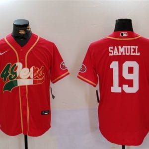 San Francisco 49ers #19 Deebo Samuel Red Mexico With Patch Stitched Jersey