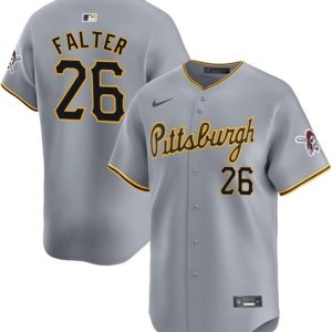 Pittsburgh Pirates #26 Bailey Falter Gray Away Limited Stitched Jersey