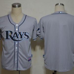 Rays Blank Grey Cool Base Stitched Jersey
