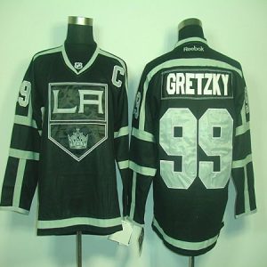 Kings #99 Wayne Gretzky Black Ice Stitched Jersey