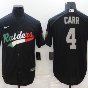 Las Vegas Raiders #4 Derek Carr Black Mexico Stitched Jersey