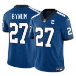 Indianapolis Colts #27 Cam Bynum Blue 2025 F.U.S.E. Throwback Vapor Limited Stitched Jersey