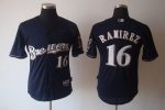 Brewers #16 Aramis Ramirez Blue Cool Base Stitched Jersey