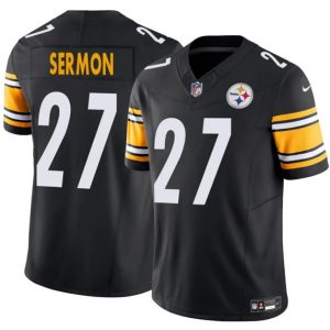 Pittsburgh Steelers #27 Trey Sermon Black 2025 F.U.S.E. Vapor Untouchable Limited Football Stitched Jersey