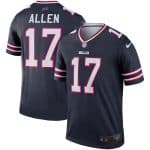 Buffalo Bills #17 Josh Allen Navy Inverted Legend Stitched Jersey