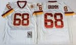Mitchell And Ness Redskins #68 Russ Grimm White Throwback Stitched Jersey