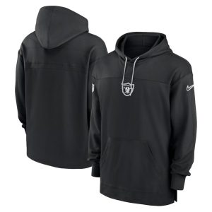 Las Vegas Raiders Black Performance Pullover Hoodie