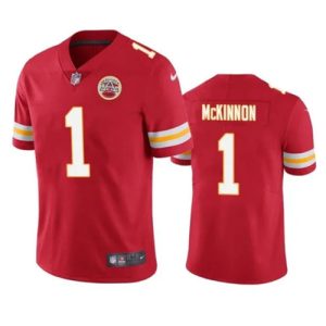 Kansas City Chiefs #1 Jerick McKinnon Red Vapor Untouchable Limited Stitched Football Jersey