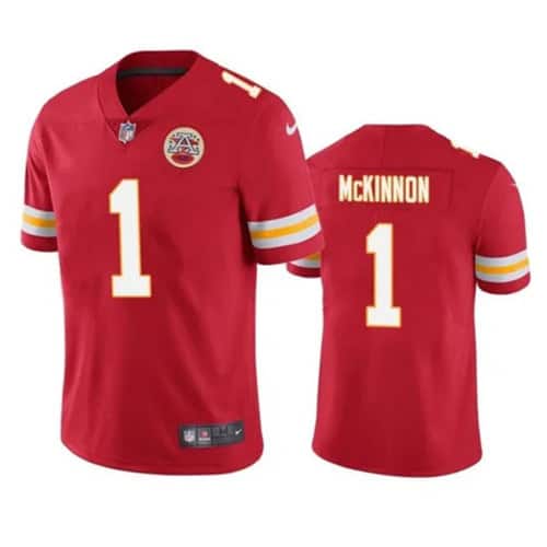 Kansas City Chiefs #1 Jerick McKinnon Red Vapor Untouchable Limited Stitched Football Jersey
