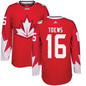 Team CA. #16 Jonathan Toews Red 2016 World Cup Stitched Jersey