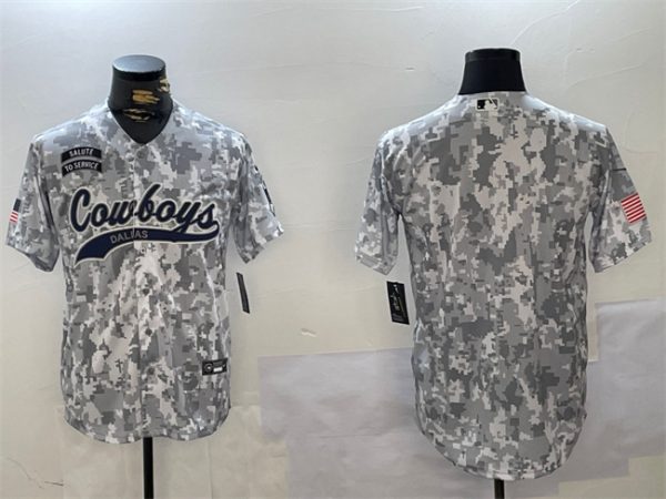 Dallas Cowboys Blank 2024 Arctic Camo Salute To Service Stitched Jersey
