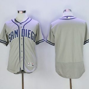 Padres Blank Grey Flexbase Authentic Collection Stitched Jersey