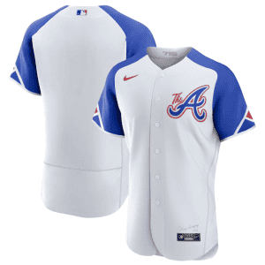 Atlanta Braves Blank White 2023 City Connect Flex Base Stitched Jersey