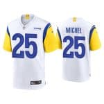 Los Angeles Rams #25 Sony Michel White Stitched Jersey