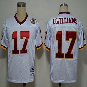 Mitchell And Ness 50TH Redskins #17 D.Williams White Stitched Jersey