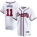Atlanta Braves #11 Orlando Arcia White 2024 Home Limited Stitched Jersey