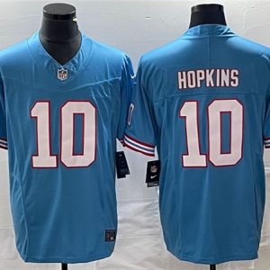 Tennessee Titans #10 DeAndre Hopkins Light Blue 2023 F.U.S.E. Vapor Limited Throwback Stitched Jersey
