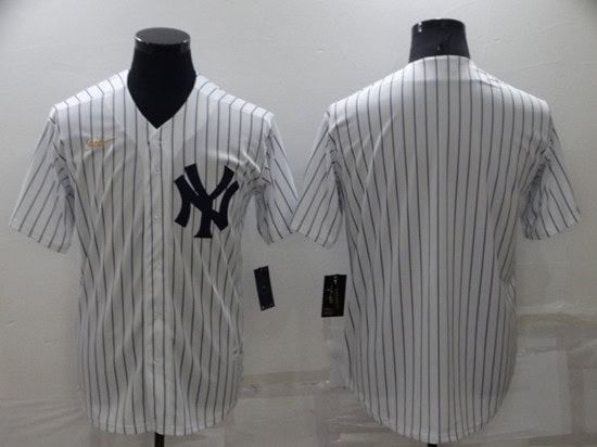 New York Yankees Blank White Cool Base Stitched Jersey