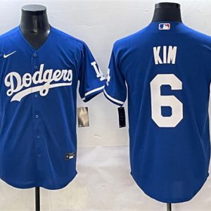 Los Angeles Dodgers #6 Hyeseong Kim Royal Cool Base Stitched Jersey