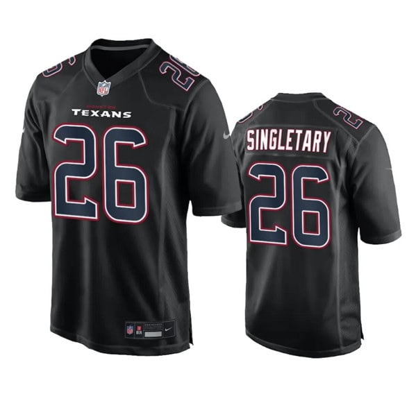 Houston Texans #26 Devin Singletary Black Fashion Vapor Untouchable Limited Stitched Jersey