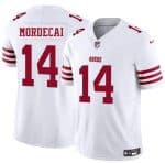 San Francisco 49ers #14 Tanner Mordecai White 2025 F.U.S.E. Vapor Untouchable Limited Stitched Jersey