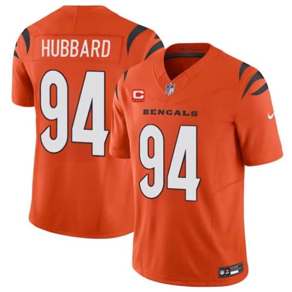 Cincinnati Bengals #94 Sam Hubbard Orange 2024 F.U.S.E With 4-Star C Patch Vapor Untouchable Limited Stitched Jersey