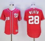 Nationals #28 Jayson Werth Red Flexbase Authentic Collection Stitched Jersey
