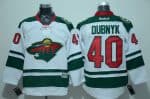 Wild #40 Devan Dubnyk White Stitched Jersey