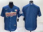 Los Angeles Dodgers Blank Royal Mexico Cool Base Stitched Baseball Jersey