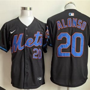 New York Mets #20 Pete Alonso Black 2025 Stitched Jersey