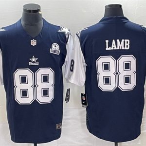 Dallas Cowboys #88 CeeDee Lamb Navy 2023 F.U.S.E. With 1960 Patch Vapor Limited Stitched Jersey