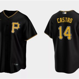 Pittsburgh Pirates #14 Rodolfo Castro Black Cool Base Stitched Jersey