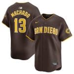 San Diego Padres #13 Manny Machado Brown 2024 Home Limited Stitched Jersey