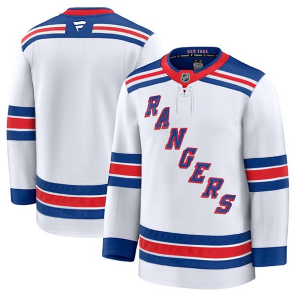 New York Rangers Blank White 2024-25 Away Stitched Jersey