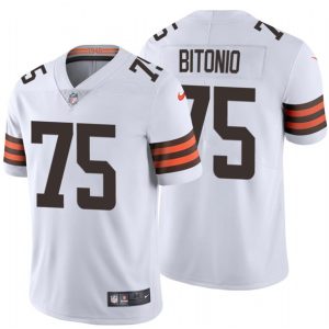 Cleveland Browns #75 Joel Bitonio New White Vapor Untouchable Limited Stitched Jersey