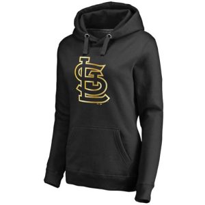 St.Louis Cardinals Gold Collection Pullover Hoodie Black