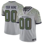 Seattle Seahawks Custom Gray 2025 F.U.S.E. ¡°Rivalries¡± Vapor Untouchable Limited Stitched Jersey