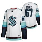 Seattle Kraken #67 Morgan Geekie White Stitched Jersey